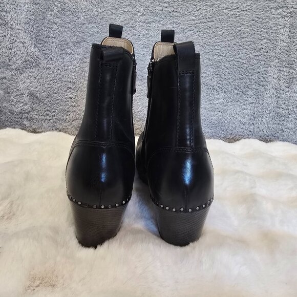 Dansko Shayna Heeled Burnished Calf Leather Boot Women's Sizes NEW  Side Zip - Picture 3 of 8